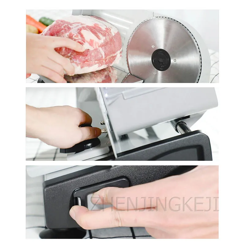 220V Electric Slicer Multifunctional Commercial Household Manual Small Meat Planer Shabu Lamb Hot Pot Fruit And Vegetable Slicer 5