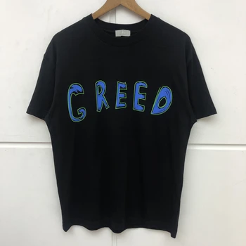 

2020SS GREED Graffiti T-Shirt Men High Quality Top Tees Fashion Summer Style streetwear Top Tess