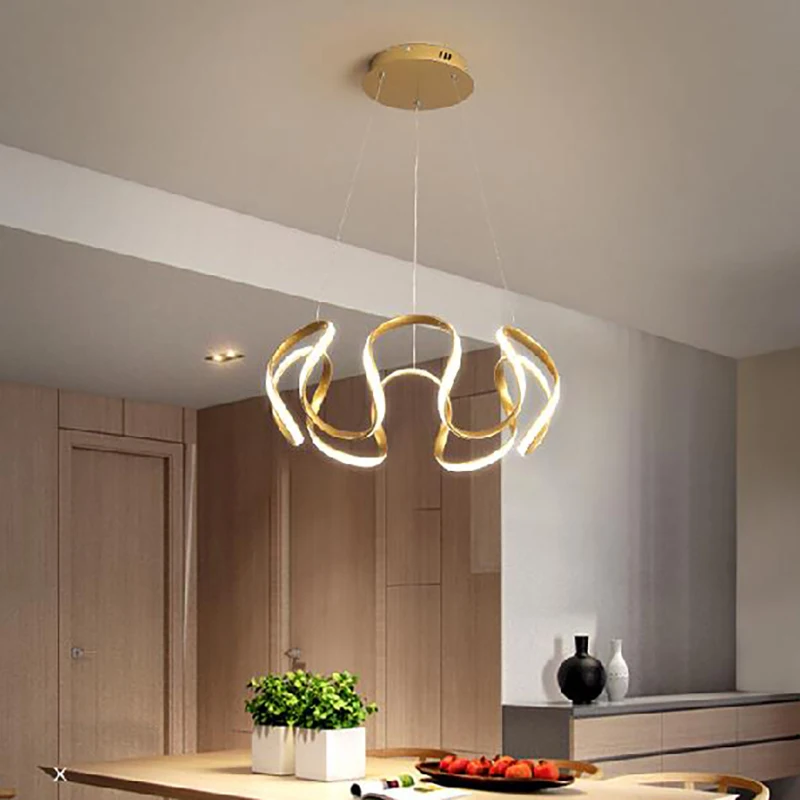 

Post-Modern Art Deco pendant lights Nordic style hanging lights dinning room restaurant LED pendant lights with remote control