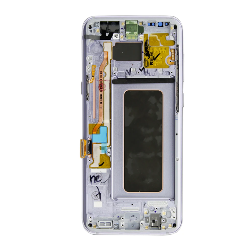 

Capacitive Easy Install Flat Cable LCD Display With Frame Portable Replacement Screen Digitizer Kit Mobile Phone For Samsung S8