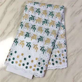 

New arrival Blue african BAZIN riche fabric with Embroidery lace african Guinea Brocade cotton fabric 16L071337