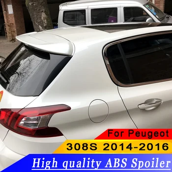 

For Peugeot 308S 2014-2016 High quality ABS material rear wing spoiler primer or DIY color 308S rear roof spoiler