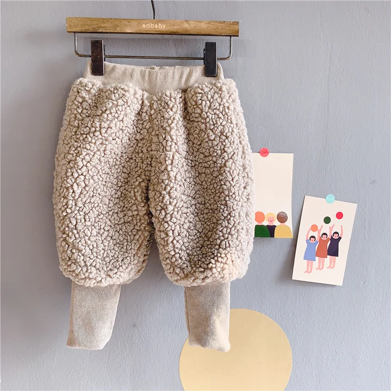 Штаны для малышей Новинка года; Лидер продаж; одежда для маленьких девочек детская одежда; сезон осень-зима кашемировые брюки для девочек - Цвет: Серый
