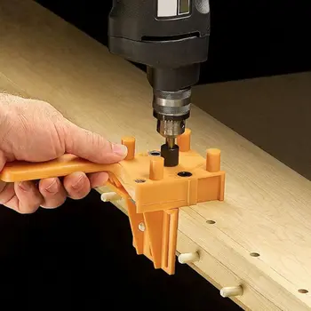 

Handheld Woodworking Doweling Jig Drill Guide Wood Dowel Drilling