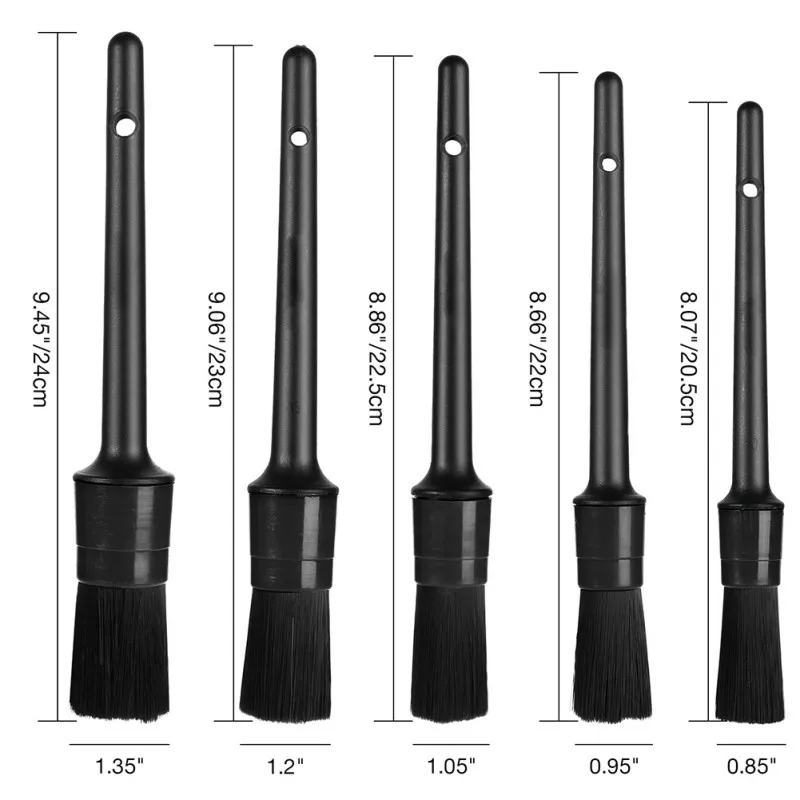 Многофункциональный автомобильный с подробным описанием щетка щетки для чистки авто детали инструменты продукты колеса приборной панели автомобиля-Средства для укладки волос 5 шт./компл