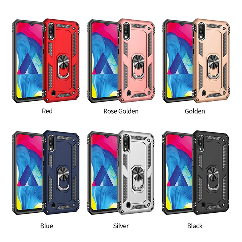 Роскошный чехол с магнитным кольцом для samsung Galaxy M10 M20, Прочный противоударный чехол с подставкой для samsung M10 M20, чехол