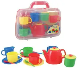 Service à thé pour enfants, jeu de rôle, théière, jouet de fête 