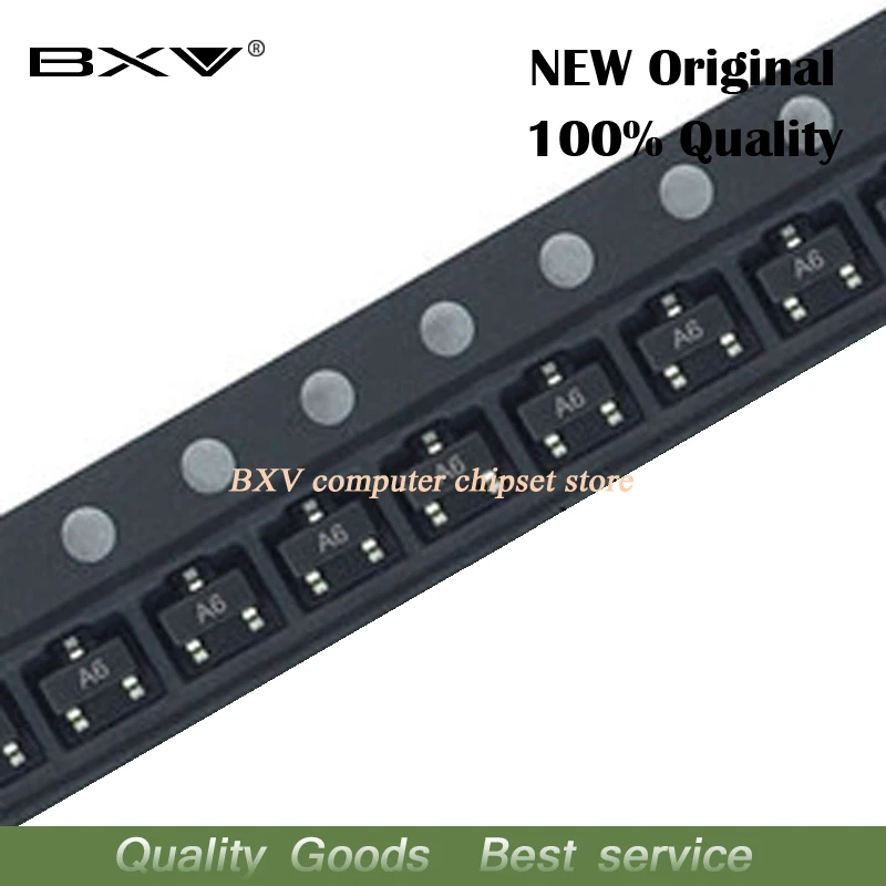 100 шт./лот BAS16 A6 A6W SOT 23 SMD транзистор новый оригинальный|Транзисторы| |