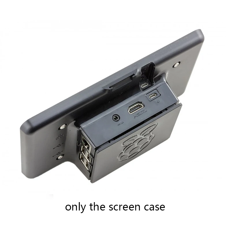 Günstig Raspberry Pi 7 Zoll LCD Touch Screen Fall Schwarz Für Raspberry Pi 3b 3b +, nur der fall nicht enthalten die bildschirm