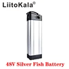 LiitoKala 48V 10Ah 12Ah 15Ah 20Ah décharge inférieure vélo électrique vélo 48V batterie au lithium argent poisson ebike batterie 15A BMS ► Photo 1/6
