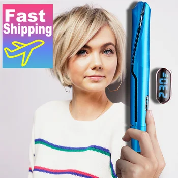 

Professional Hair Straightener PTC Hair Styling Iron Fast Heating Flat Iron with LCD Screen Hot Comb for dry wet hair