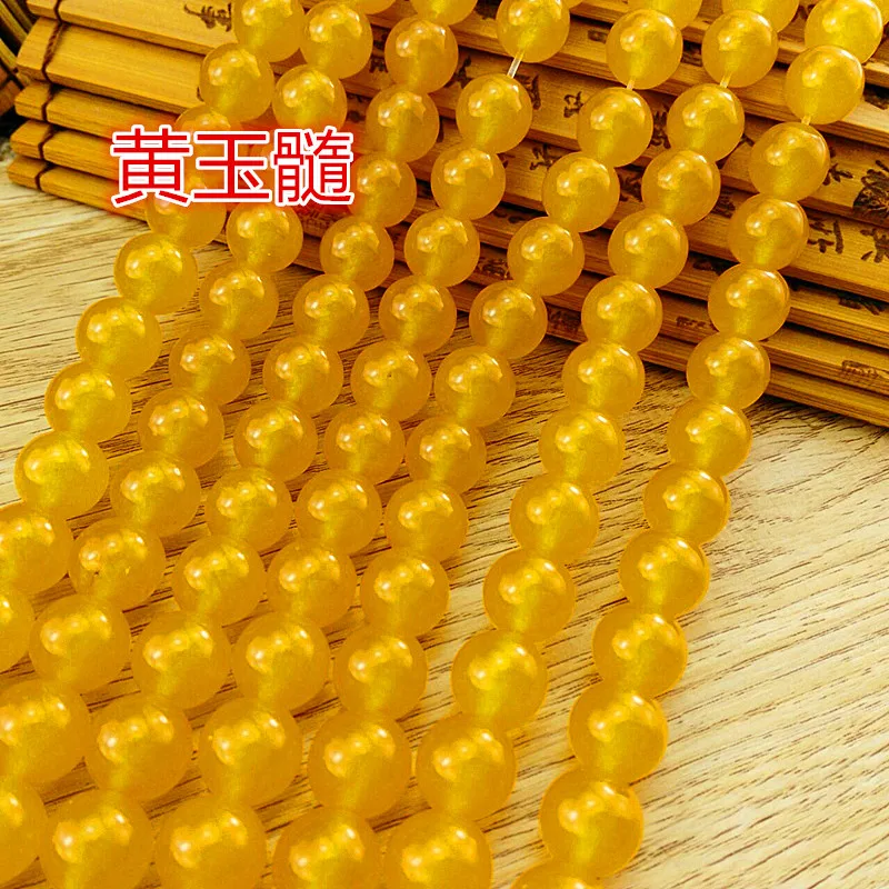 

Topaz Chalcedony Beads Natural DIY Hand Accessories Buddha with Loose Bracelet Necklace