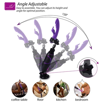 G-Spot Vibrator Sex Machine with Suction Cup, Hismith KlicLok Pro Traveler Replaceable Thrusting Dildo with Remote Controller