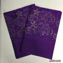 ASO OKE повязка на голову с бисером фиолетовая африканская кружевная ткань tissu dentelle auto gele головной убор кружева тримминги для шитья 2 шт