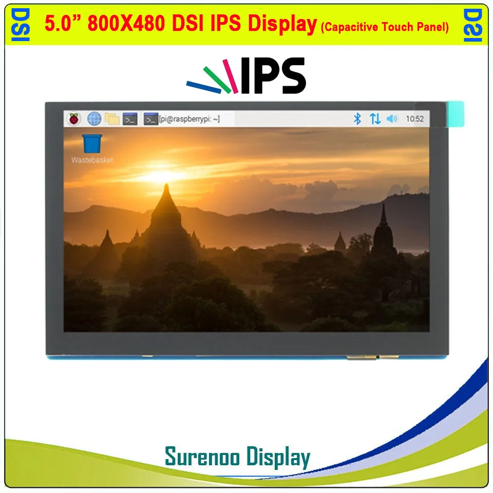 5 0 &quot5 дюймов 800*480 IPS TFT MIPI DSI Мультисенсорная емкостная сенсорная панель ЖК-модуль