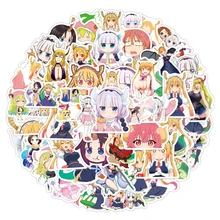 

10/30/50/100Pcs Miss Kobayashi's Dragon Maid Stickers Anime Sticker Laptop Pvc Cartoon Graffiti Decals Kids Classic Toys Gifts