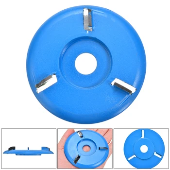 

New 3 Tooth Angle Grinder Blade Disc Wood Carving Disc Blade Milling Cutter 90mm For Power Root Carving Tea Tray Wood Polishing