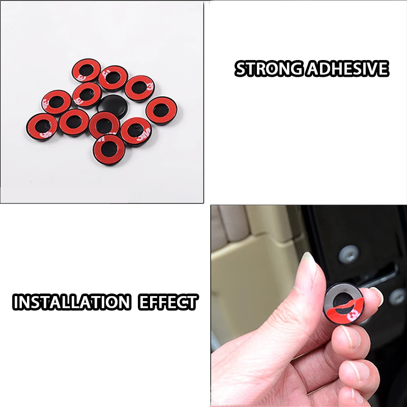 Car Door Lock Screw Protection Stickers Covers For toyota corolla avensis yaris c-hr chr auris camry RAV4 Accessories