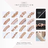 Bracelets for Women Men 585 Rose Gold Curb Snail Link Chain Woman Bracelets Hot Party Jewelry Gifts 18cm-23cm GBB1 ► Photo 3/6