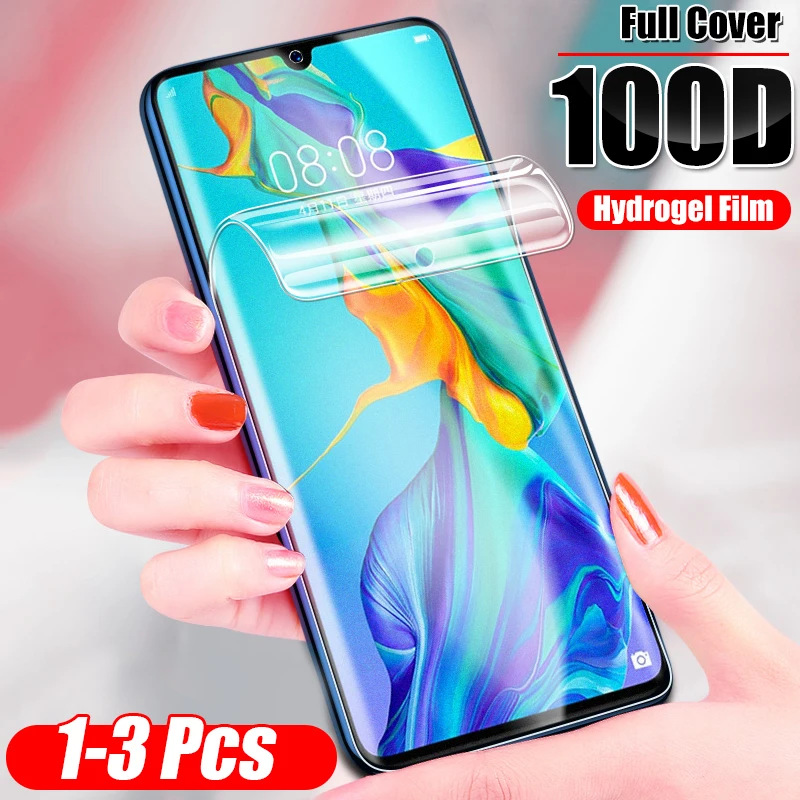 1-3 шт 100D полноэкранная Гидрогелевая пленка для huawei P20 P30 Pro mate 20 10 Lite Защитная пленка для huawei P30 Lite(не стекло