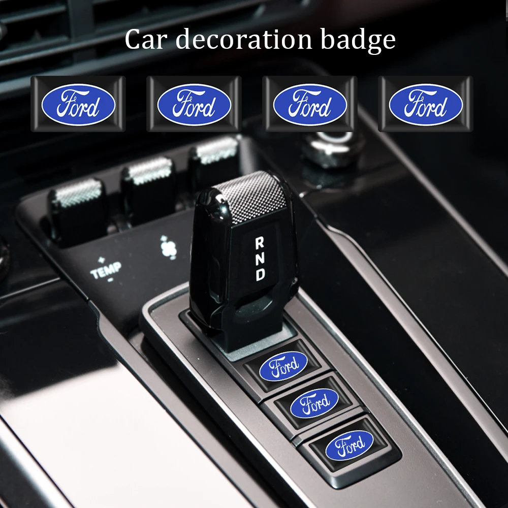 10PCS 3D Car Epoxy Resin Emblem Badge Sticker Auto Styling Decorative Decals For Ford Focus Mk2 Party Mk3 Ranger Mondeo Ecosport |