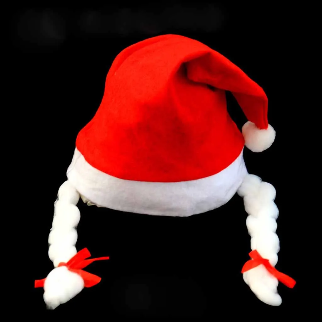 Новинка, Рождественская шапка в виде игральных костей для мальчиков и девочек, для взрослых, домашнее украшение, нетканый пояс с косами, рождественские шапки, вечерние шапки