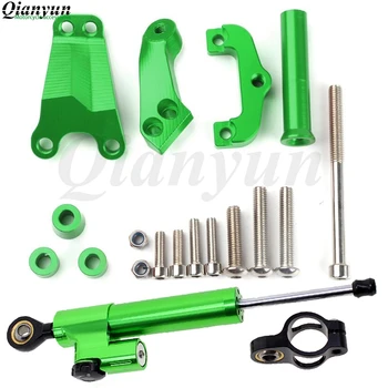 

Motorcycle CNC Aluminum Alloy Steering Damper Bracket Stabilizer Mount Kit for Kawasaki ER-6N 2012 2013 2014 2015 2016