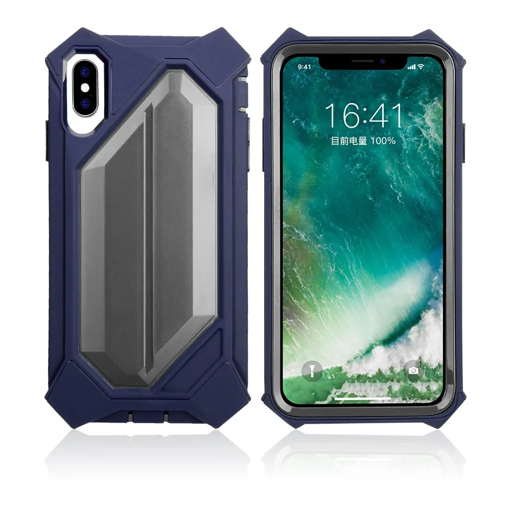 Гибридный Броня амортизационный чехол для iPhone XR XS Max PC+ TPU чехол для iPhone X 8 7 6s Plus сверхмощный прочный ударопрочный чехол