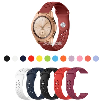 

Fashion Soft Silicone Watch Band Strap for Samsung Galaxy Watch 42mm Replacement 20mm watch strap Sports Bracelet wrist band