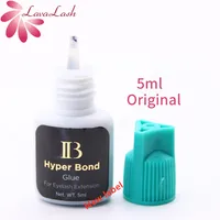 Eyelash Extension Glue Original Korea IB Ibeauty Hyper Bond 0.5s Glue Fast Drying lashes Glue Cyan Cap 5ml False lash glue tools 1