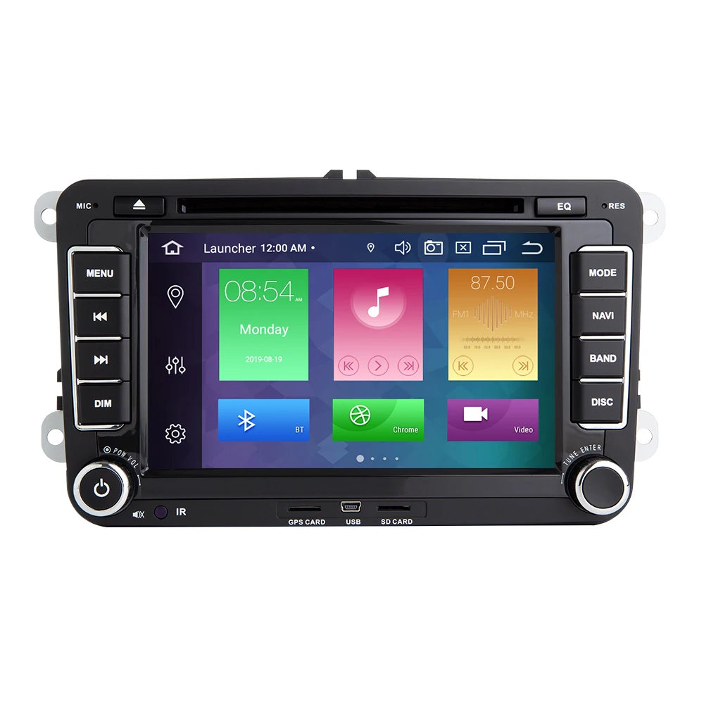 2Din DSP Android10 Car DVD Player GPS Navigation For VW Passat B6 Touran Amarok Volkswagen Skoda Octavia2 golf 5 IPS Carplay RDS