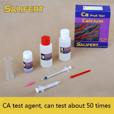 Salifert Seawater Tester Coral Cylinder Water Quality Test CA MG KH NO3 PO4 NO2 PH K SR B English Manual