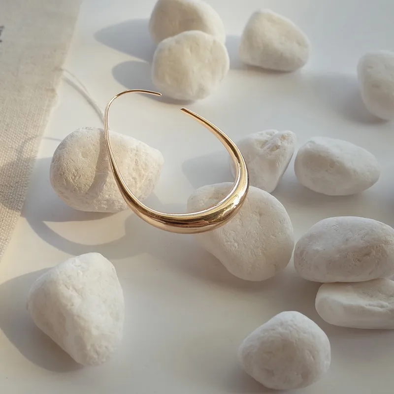 Простой Южная Корея капли воды уха кольцо элегантный Прохладный Универсальный серьги нормкор стиль ухо кольцо было маленькое лицо Сережка-гвоздик веер