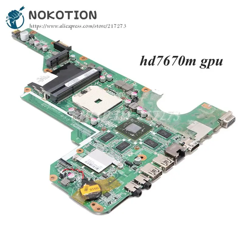  NOKOTION 683030-001 683030-501 DA0R53MB6E1 PC Main Board For HP Pavilion G6 G6-2000 G4 G4-2000 G7-2