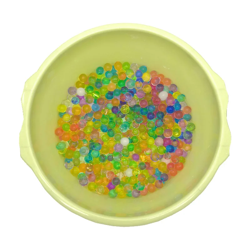 Water Beads Pearl Shaped Crystal Soil Water Beads Mud Grow Magic Jelly Balls Wedding Home Decor Hydrogel 300 PCS/lot