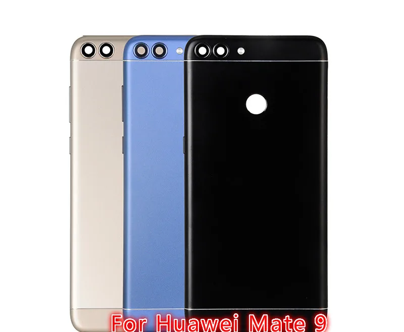 10 шт. для Huawei Mate 9 Крышка батарейного отсека задняя металлическая дверь корпус без замена объективов камеры
