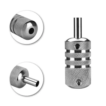 

Stainless Steel Tattoo Machine Grips Tattoo Supplies Tattoo Gun Grips Portable Non-slip Handle Body Art Tattoo Accessory Tool