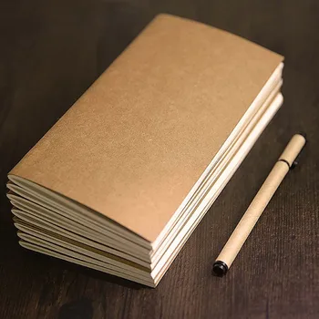 

Creative Kraft Paper Traveler Notebook Inside Page Diary Notebook Various Styles