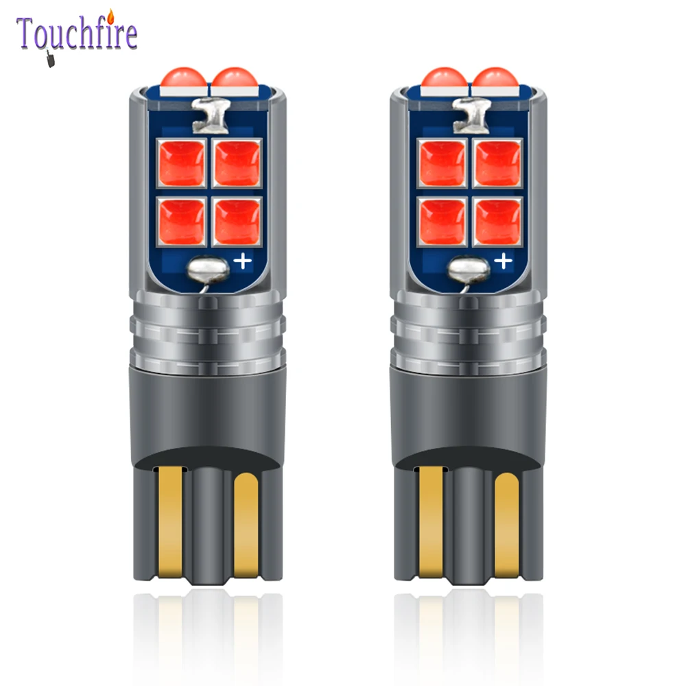 100 шт T10 W5W 194 Canbus 3030 10smd с линзой автомобильная лампа для чтения интерьерный светильник 6000K для реселлера