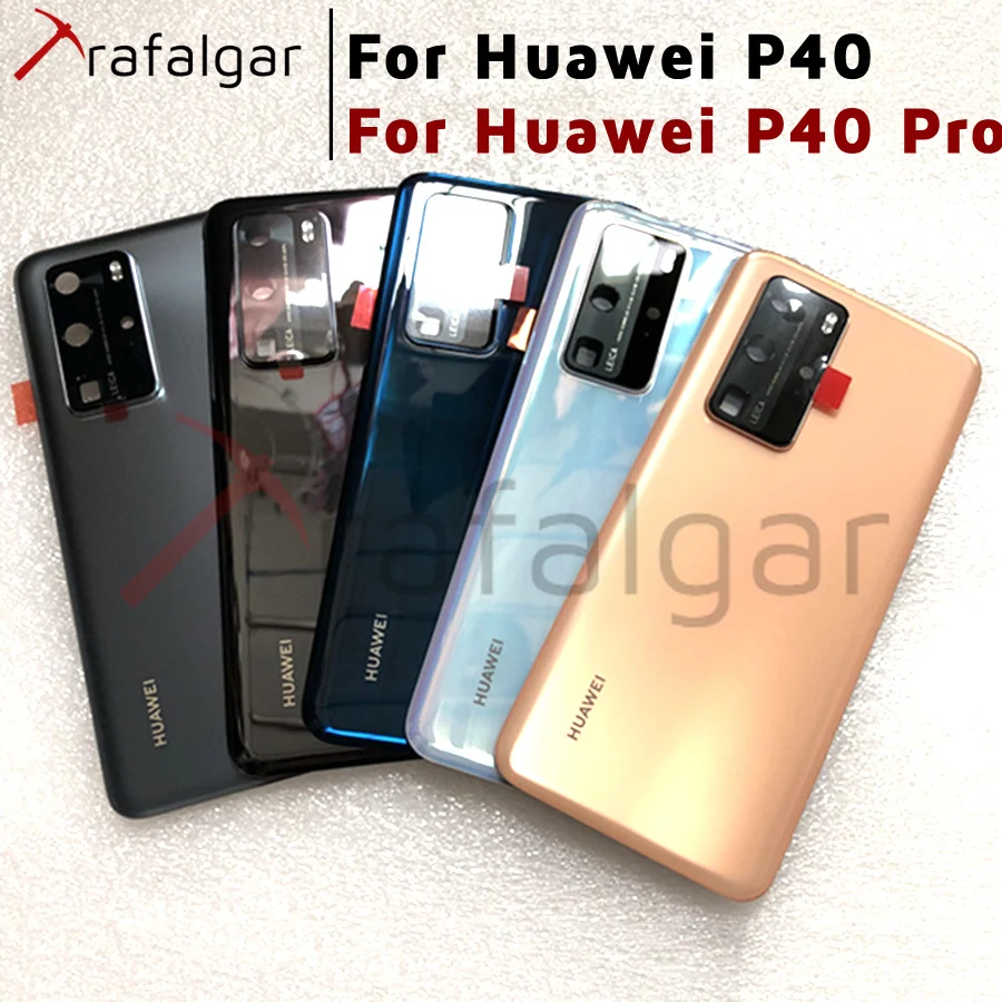 Оригинальная Новинка для Huawei P40 Pro Задняя крышка батареи задняя дверь корпус