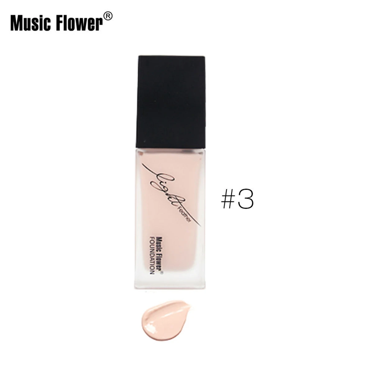 Музыкальный цветок полное покрытие Жидкая Основа 33 мл основа под макияж кремовый консилер увлажняющий BB крем натуральное отбеливание