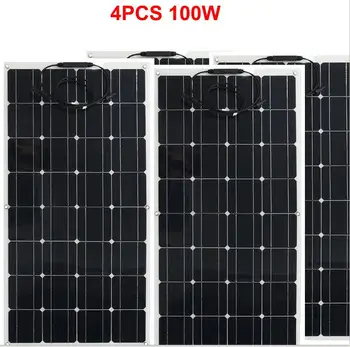 

100w 18V PET Solar panel Monocrystalline solar cell for 12V battery charger mono solar panel for RV Home Boat 200w 300w 400w