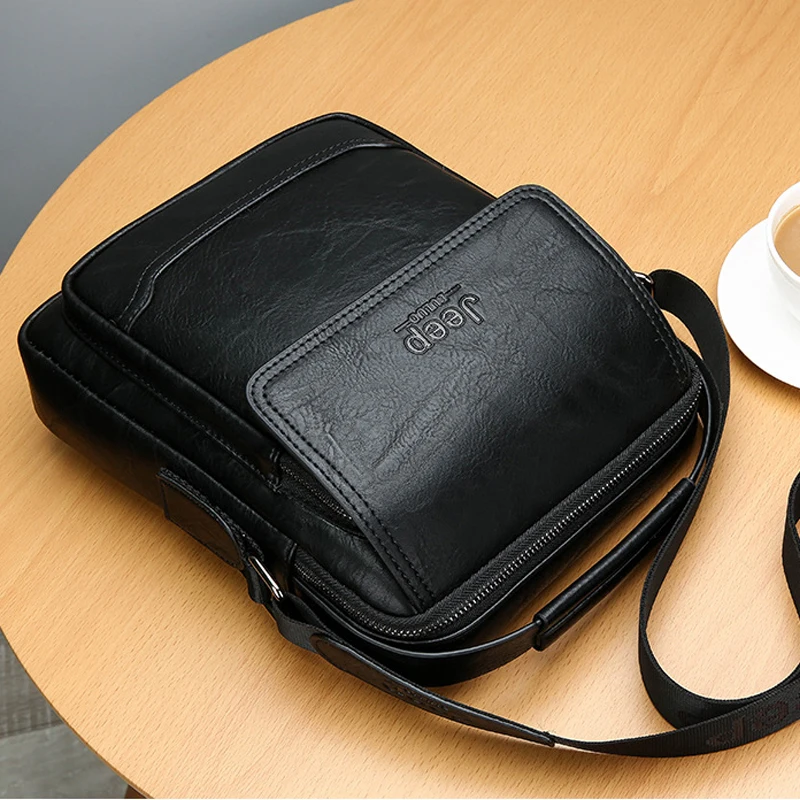 Сумка на плечо мужская из экокожи повседневный мессенджер тоут в винтажном стиле