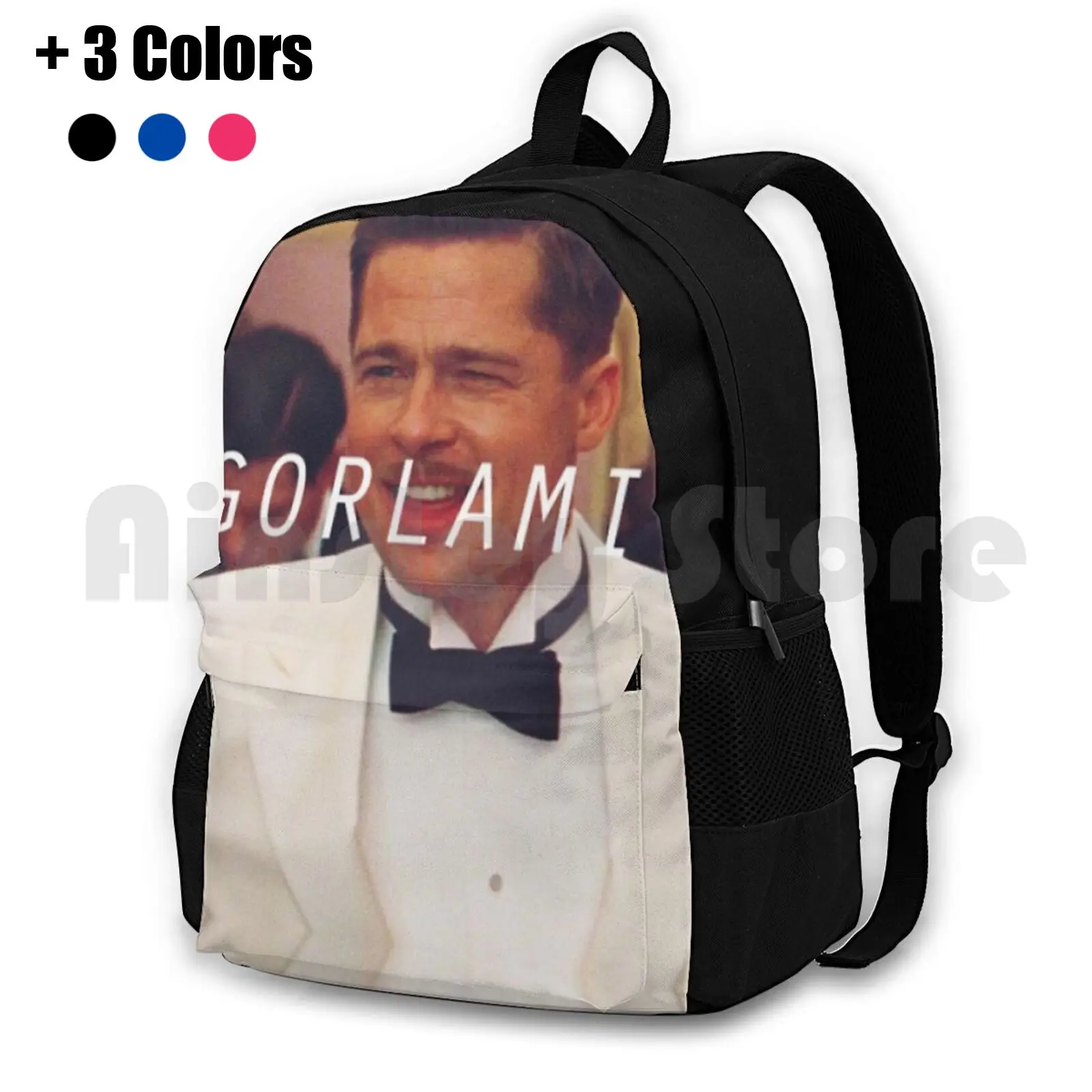 brad-pitt-outdoor-hiking-backpack-waterproof-camping-travel-inglourious-basterds-quentin-tarantino-gorlami-film-funny-raine