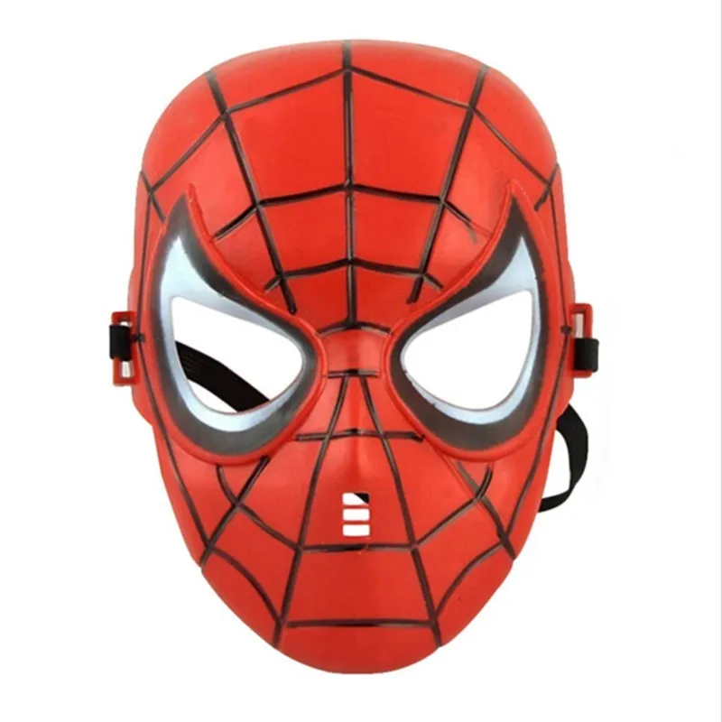 Супергерой Хэллоуин маска для детей и взрослых Мстители Капитан Америка Человек-паук Халк Железный человек Бэтмен Звезда Военная маска - Цвет: SpiderMan Red