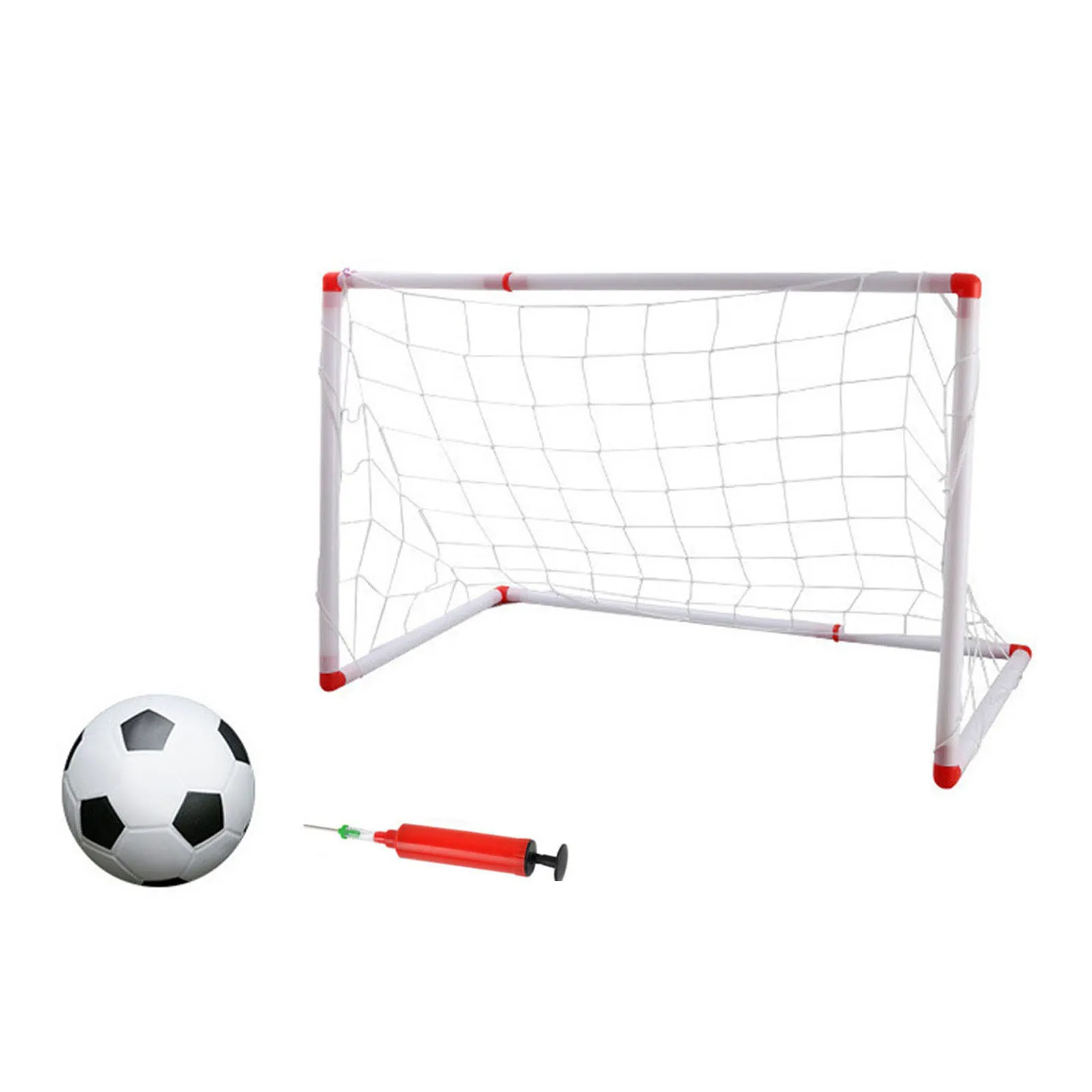 Portable Kids Football Goal Door Gate Baby Soccer Ball Pump Indoor And Kids Sport Indoor Outdoor Games Toys Child Gift