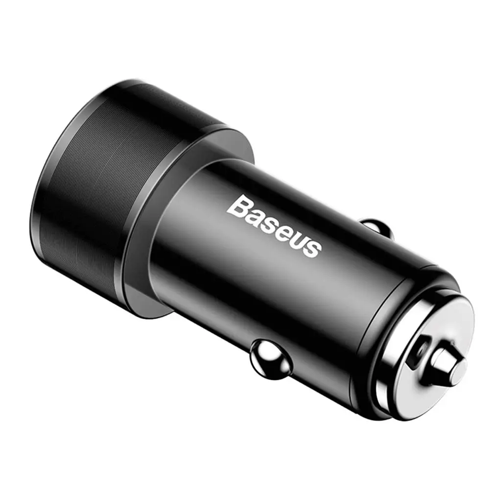 Mini 2 USB Ports Car Quick Charger Adapter With Aluminum Alloy USB Port Charger Mobile Phone