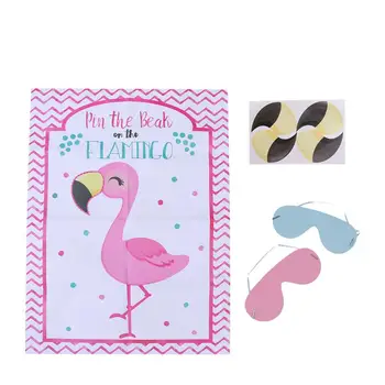 

Flamingo Themed Sticker Kids Nail Chess Game Sticker Children Eye Patch Party Sticker