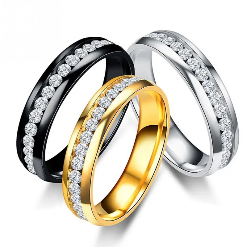 

Stainless Steel Finger Rings Healthy Loss Weight String Healthcare Slimming Jewelry Silver Gold Black Magnetic Ring for Women