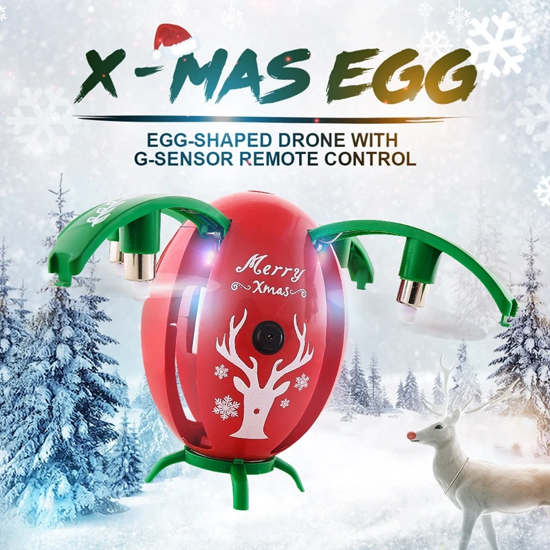 JJRC H66 Egg 720P WIFI Altitude Hold FPV Selfie Drone w/ Gravity Sensor Mode RC Quadcopter RTF for Kids Christmas Gift Presents
JJRC H66 Egg 720P WIFI Altitude Hold FPV Selfie Drone w/ Gravity Sensor Mode RC Quadcopter RTF for Kids Christmas Gift Presents